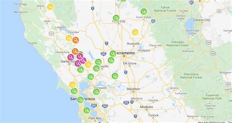 Map Current Pgande Power Outages In Northern California Kqed