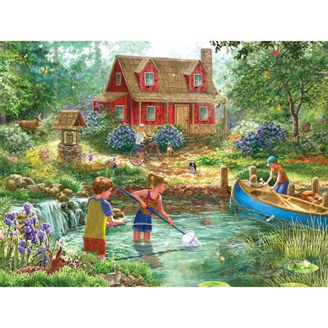 Summer Retreat 300 Large Piece Jigsaw Puzzle Bits And Pieces