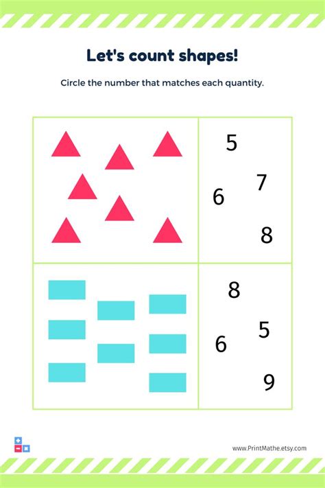 They learn to identify as well. Learning Shapes Printable, 25 Educational Worksheets ...
