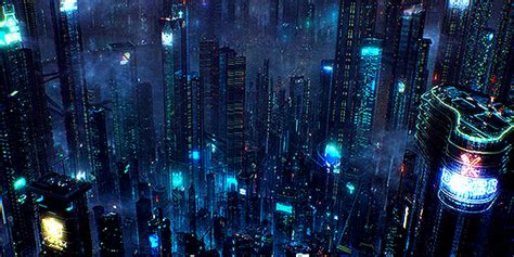 Future Sci Fi Abstract City Looping Animated Background Stock Footage
