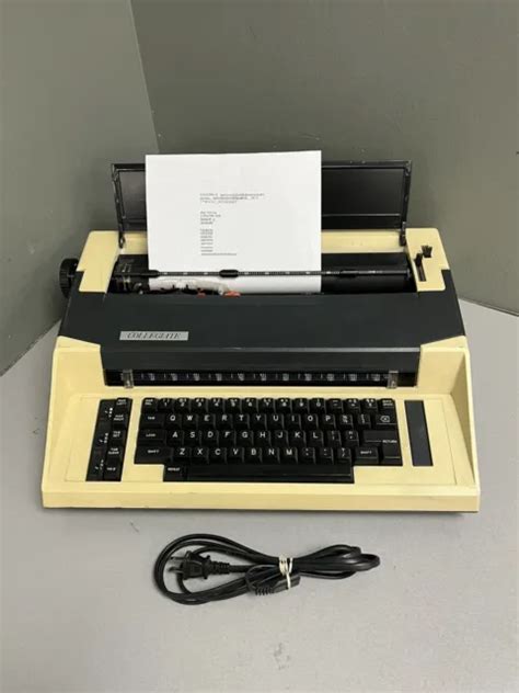 Vintage Swintec Model Collegiate Electronic Electric Typewriter With