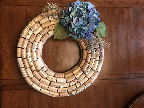 Wine Cork Wreath This Was So Fun To Make If You Look Closely You Can