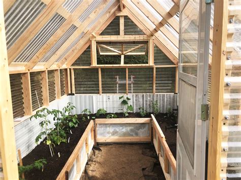 Build your own greenhouse benches. Small Gable Roof Greenhouse | Ana White