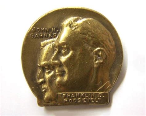 roosevelt and garner campaign pin 1936 all artifacts franklin d roosevelt presidential