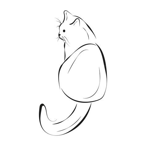 Premium Vector Hand Drawn Cat Sketch