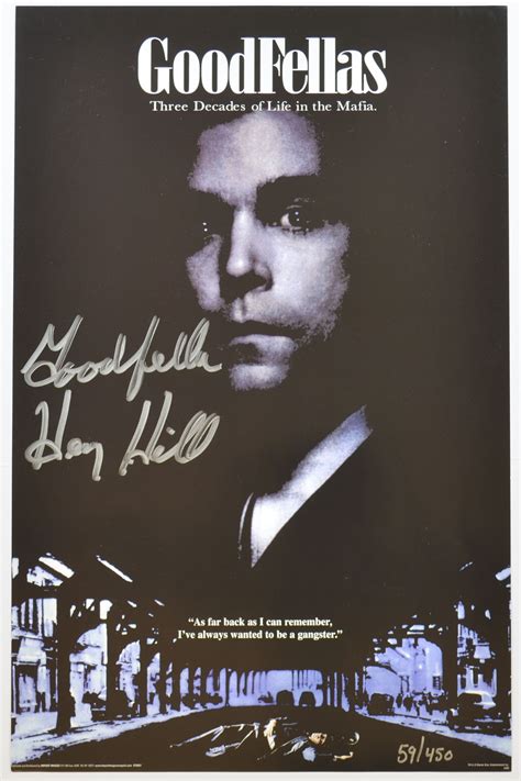 Lot Detail Three 3 Henry Hill Signed Goodfellas Posters All