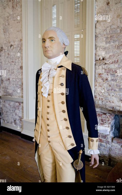 A Mannequin Of General George Washington As He Appeared In 18th Century