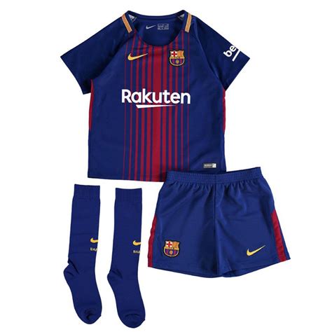 Launched By Nike Barcelona Kids Home Kit 201718