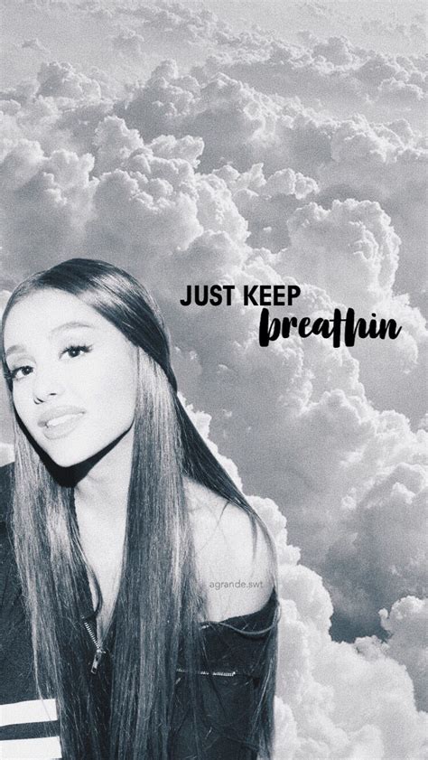 A# c and oh, i gotta keep, keep on breathin'. lyrics from „breathin" by Ariana Grande ☁️💛 follow my ...