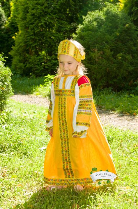 Cutest Traditional Russian Dress Dunyasha For Girls Etsy