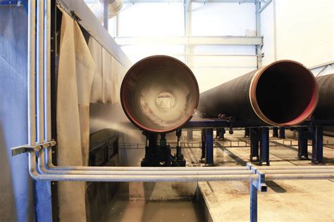 Pipes Are Cleaned Prior To Concrete Coating Images Nord Stream Ag
