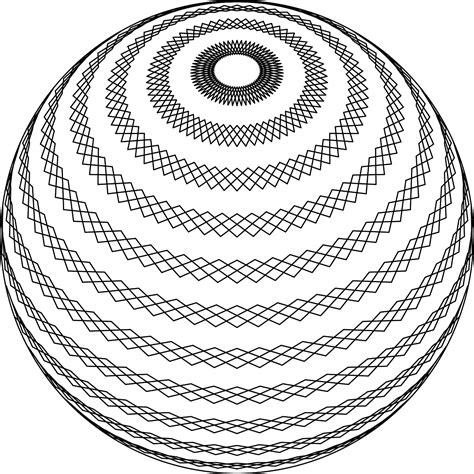 Sphere Line Drawing
