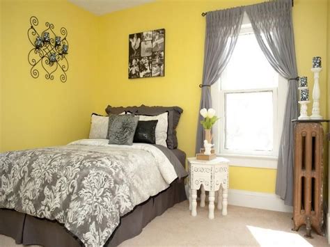 Magenta walls plum walls burgundy walls room color schemes room colors wall colors colours taupe rooms trending. Yellow Bedroom Designs with Grey Curtains | Yellow bedroom walls, Yellow home decor, Yellow room