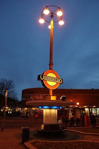 London Underground Art Deco Stations Southgate Tube Station Light