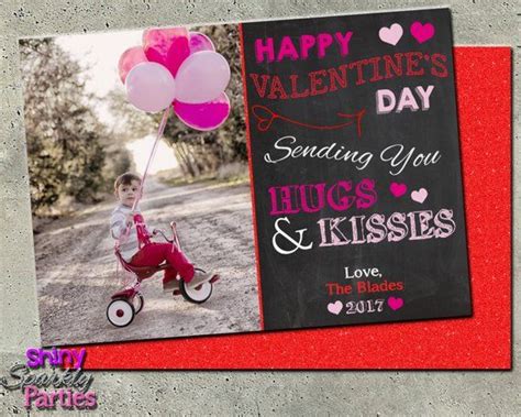 Valentine Photo Card Valentine Card With Photo Valentine Etsy