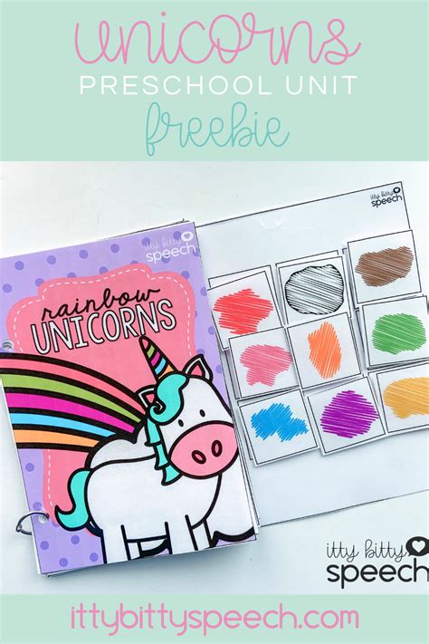 Unicorns Preschool Language Unit Freebie Includes Boom Cards