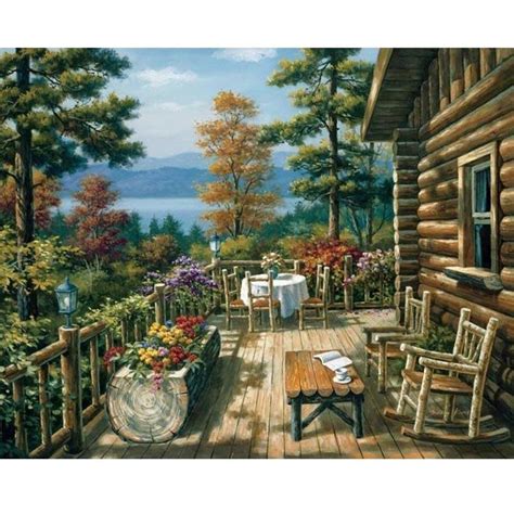 Cabin Life Diy Painting By Numbers Kits