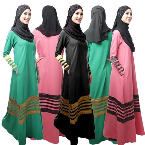 Islamic Muslim Dresses Women Malaysia Abayas Robes In Dubai Turkish