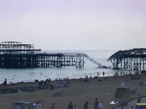 Free Stock Photo Of Remnants Of The Fire Damaged Brighton Pier