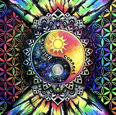 Pin By Lily ♡ Landis On Yin☯ Yang Tapestry Art Trippy Tapestry