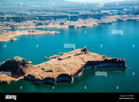 Aerial Photo Lake Powell Utah And Arizona Stock Photo Alamy