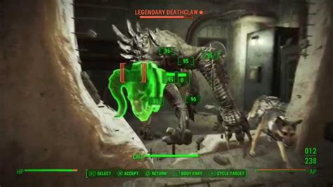 fallout 4 kendall hospital legendary deathclaw fight survival difficulty youtube