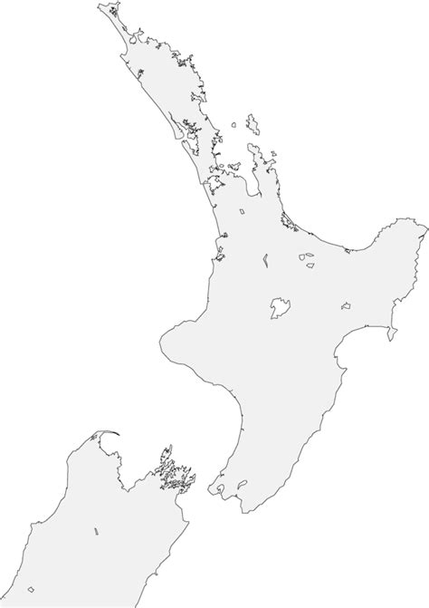 Download New Zealand North Island Outline Map Transparent Png