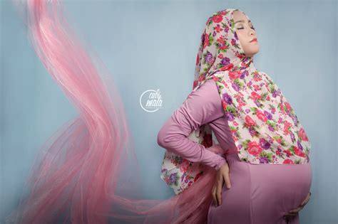 Hijab Maternity Photoshoot Gaya Ibu Hamil Model Pakaian Pakaian