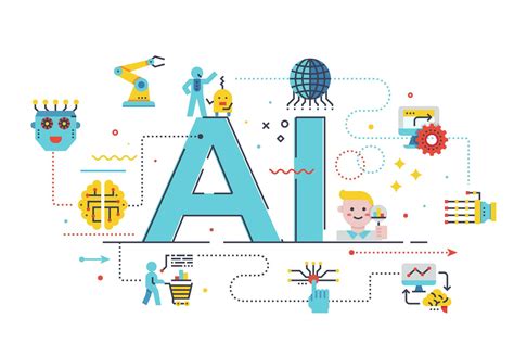 Ai Artificial Intelligence Concept Illustration 539808 Vector Art At