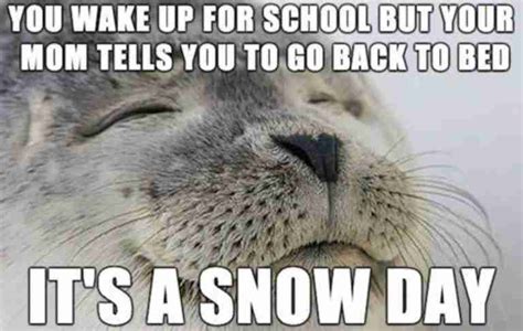 Collection Of Funny Snow Day Memes Guide For Geek Moms