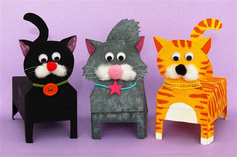 Box Cat Kids Crafts Fun Craft Ideas
