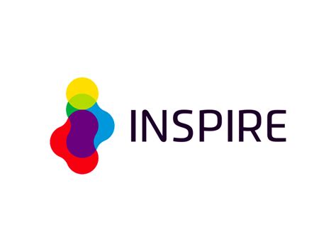 Inspire Logo Design Colorful I Letter Mark In Negative Space By Alex
