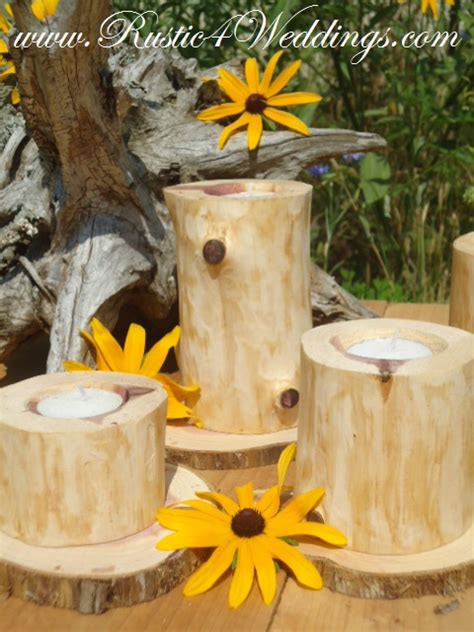 Cedar Wedding Candle Holders Wood Candle Holders Made Out Of Cedar For