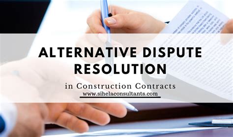 Alternative dispute resolution (adr) refers to any means of setting disputes outside of the court room. Alternative Dispute Resolution in Construction Contracts ...