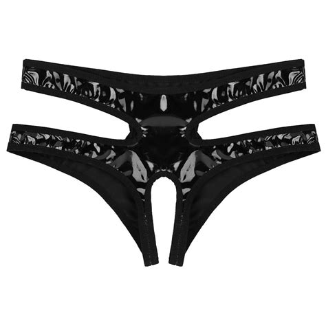 women wetlook panties open crotch briefs bikini thong underwear booty shorts ebay