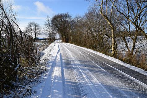 Snow Along Garvaghy Road © Kenneth Allen Geograph Ireland