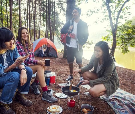 Friends Camping Eating Food Concept Royalty Free Photo 70246
