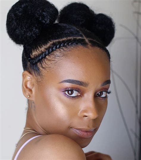 Achieve the perfect double bun look with mixed chicks's slick styling tamer to help tame those edges for a sophisticated look in minutes! 10 Instagram Worthy Natural Hairstyles We Love ...