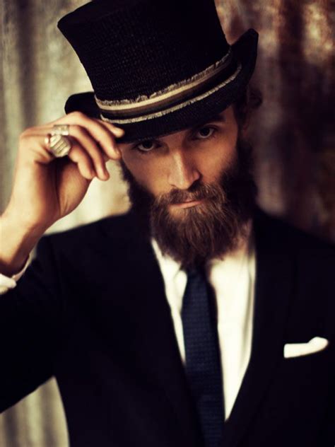 Top Hat Handsome Bearded Men Hats For Men Beard
