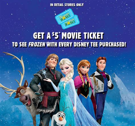 This voucher is inclusive of 1 × 2d movie ticket promo code valued at rm23. The Children's Place: FREE $5 Frozen Movie Ticket with ...