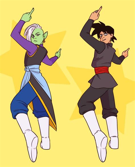 Technically, jaco the galactic patrolman predates the entire dragon ball franchise, so the manga. Black and Zamasu doing le Jaco pose | Goku black, Dragon ...