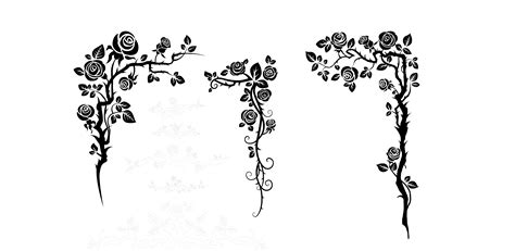Silhouette Lace Illustration Flower Vine Png Download 69053368