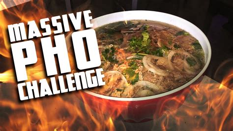 Undefeated Pho Challenge In California Youtube