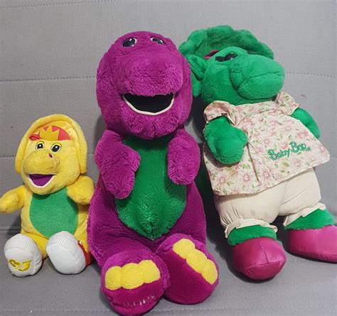 Barney Plush Toy Set With Baby Bop And Bj Hobbies And Toys Toys