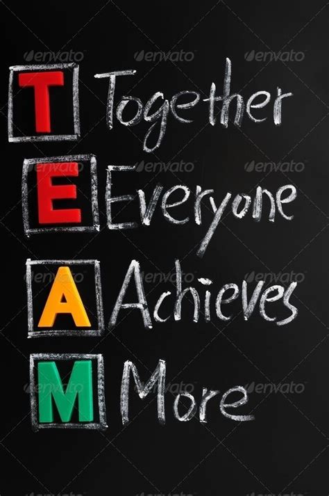 Acronym Of Team For Together Everyone Achieves More Inspirerende