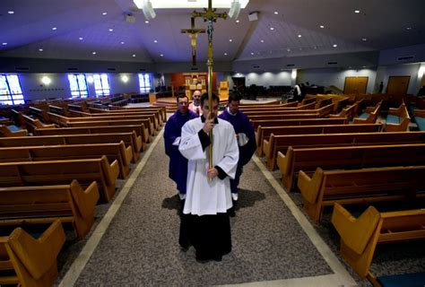 Photos Sunday Catholic Mass Live Streamed From Church In Broomfield