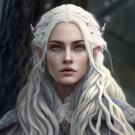 luna hornraven elven woman female elf portrait