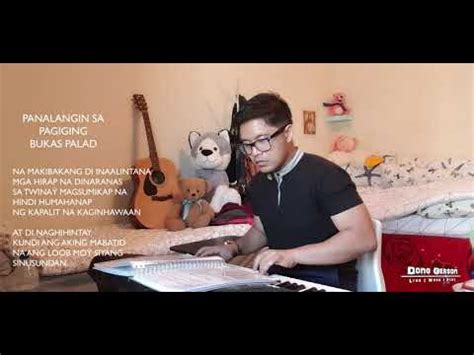 PANALANGIN SA PAGIGING BUKAS PALAD PIANO COVER With Lyrics YouTube