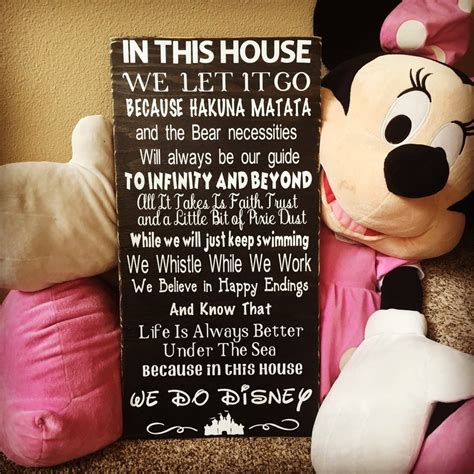 Disney Wood Sign A Great Collection Piece For Your Home Etsy