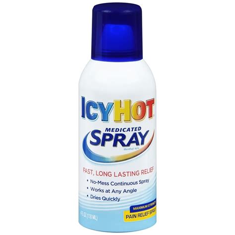 Icy Hot Medicated Pain Relief Spray Maximum Strength 37 Oz Medcare